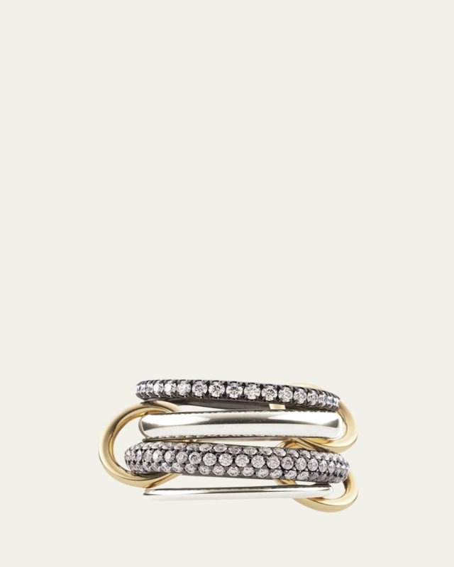 Vega 4-Link Silver & Gold Ring